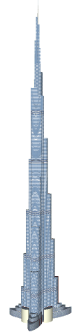 Burj Dubai, 800 m. Render 3dhh burj dubai. ID519