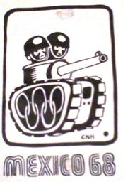 Caricatura del Movimiento y la Matanza. ID472, 1968�