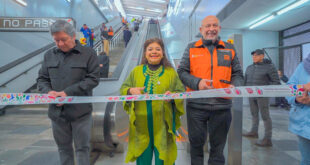 INAUGURA JEFA DE GOBIERNO, CLARA BRUGADA, 18 ESCALERAS ELÉCTRICAS RENOVADAS EN ESTACIONES DEL METRO PUEBLA